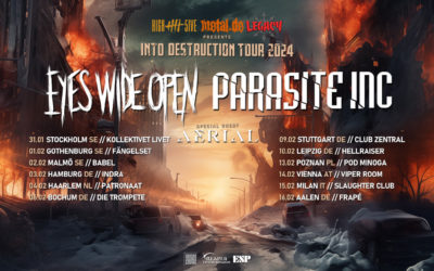 PARASITE INC. kündigen “INTO DESTRUCTION” Co-Headline-Tour 2024 mit EYES WIDE OPEN an
