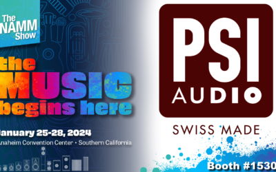 PSI-Audio präsentiert Schweizer Präzisionsmonitore und aktive Bassfallen auf der NAMM 2024
