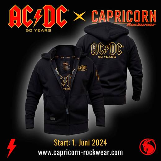 Capricorn Rockwear goes AC/DC – drei Modelle einer „Must Have“ AC/DC Jacke